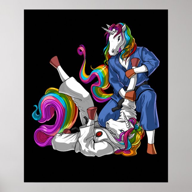 Jiu-Jitsu Unicorns Poster (Vorne)