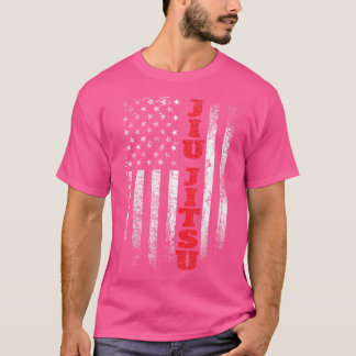 Jiu Jitsu - US-amerikanisches Flag Martial Arts Gr T-Shirt