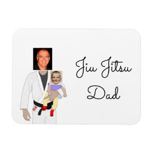 Jiu Jitsu Vater Benutzerdefinierte Foto und handge Magnet