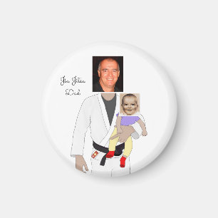 Jiu Jitsu Vater Benutzerdefinierte Foto und handge Magnet