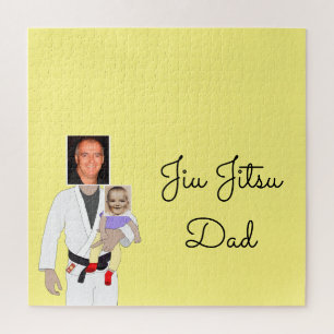 Jiu Jitsu Vater Benutzerdefinierte Foto und handge Puzzle