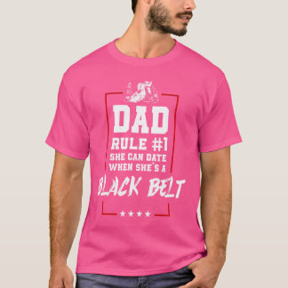 Jiu Jitsu Vater Vater Tochter Vater Regel 1 Sie ka T-Shirt