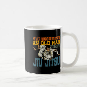 Jiu Jitsu Vater Vintage Retro Unterschätze Mich Ni Kaffeetasse