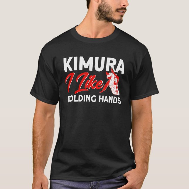 Jiu Jitsu Vintage Kimura Holding Hands T-Shirt (Vorderseite)