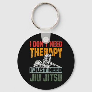 Jiu Jitsu Vintage Retro Brauche Keine Therapie Bra Schlüsselanhänger