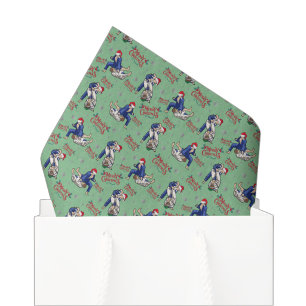 Jiu Jitsu Weihnachts-Seidenpapier in Grün Seidenpapier