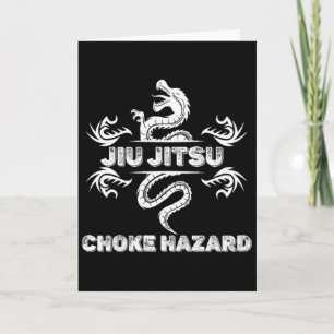 Jiu Jitsu Würgegefahr Karate Boxen Muay Thai Kic Karte