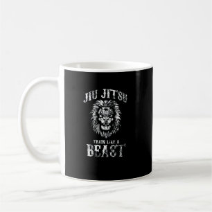 Jiu Jitsu Zug wie ein Biest BJJ gestört Kaffeetasse