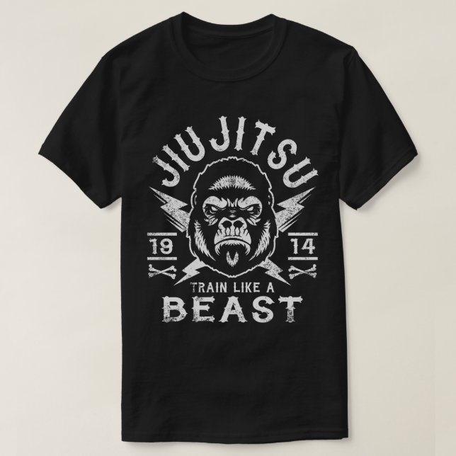 JIU JITSU - ZUG WIE EIN TIER T-Shirt (Design vorne)