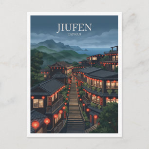 Jiufen Neu-Taipeh Taiwan Souvenir Postkarte