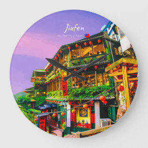 Jiufen, Taiwan - Antikes Teehaus Große Wanduhr