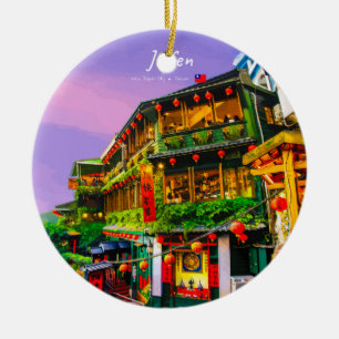 Jiufen, Taiwan - Antikes Teehaus Keramik Ornament