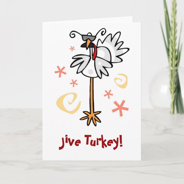 Jive die Türkei Feiertagskarte (Vorderseite)