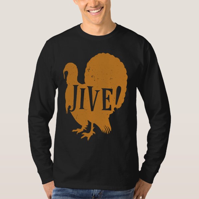 Jive Thanksgiving Turkey Day Family 70's T-Shirt (Vorderseite)