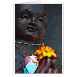 Jizo Buddha mit Marigold Offering