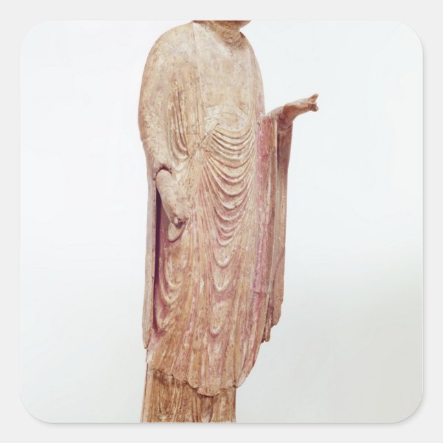 Jizo, Heian-Periode Quadratischer Aufkleber (Vorderseite)