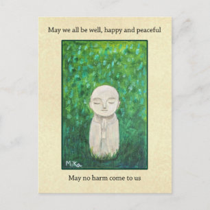 Jizo-Kunst mit buddhistischer Liebenswürdigkeit Ge Feiertagspostkarte