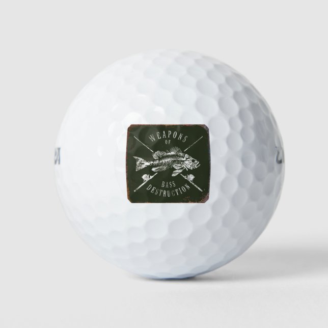 JJ56 Bass.tif-Waffen Golfball (Vorderseite)