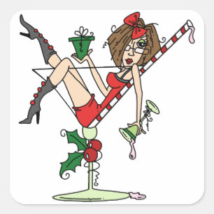 JJ Beifall Quadratischer Aufkleber