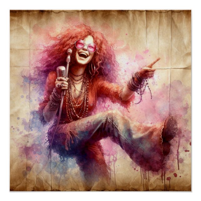 JJ singt auf Bühne Poster (Vorderseite)