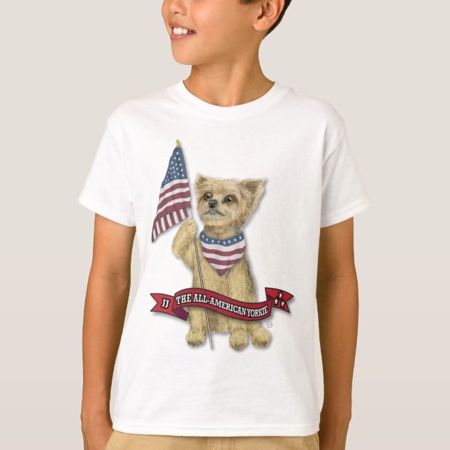 JJ The All American Yorkie T-Shirt (Vorderseite)