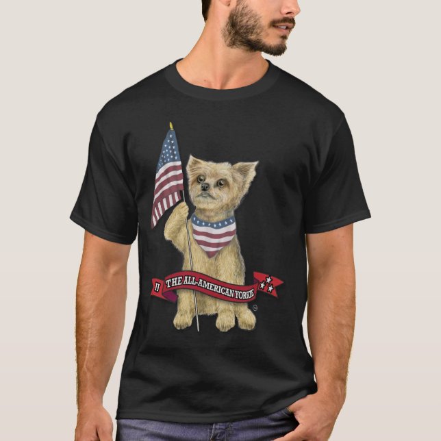JJ The All American Yorkie T-Shirt (Vorderseite)