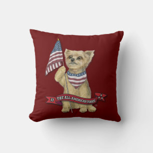 JJ The All American Yorkie Throw Kissen