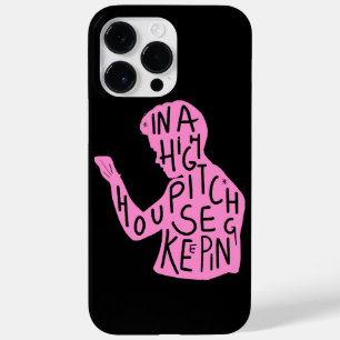 JJs Silhouette-Haushaltszitat in Pastellrosa  Case-Mate iPhone 14 Pro Max Hülle