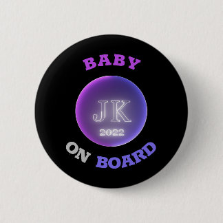 JK 2022 Abzeichen Baby On Board Bigger Letters Button