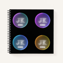 JK Four Year Spiral Book Notizbuch