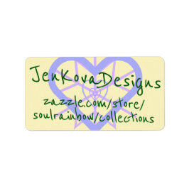 JK ZAZZLE LABEL ADRESSAUFKLEBER