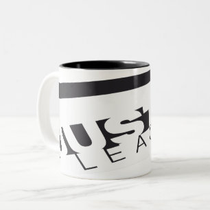 JL B/W Skewed Zweifarbige Tasse