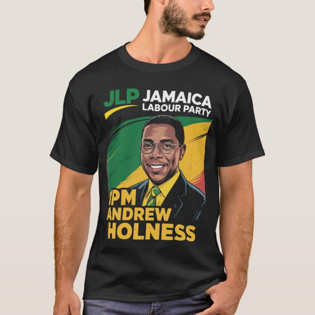 Jlp 1Pm Holness Jamaica Labour Party Laborite T-Shirt (Vorderseite)