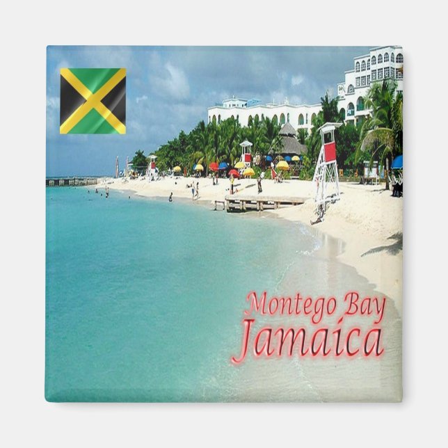 JM011 JAMAICA, Montego Bay, Amerika, Kühlschrank Magnet (Vorne)