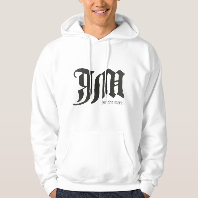 JM White Hoodie (Vorderseite)