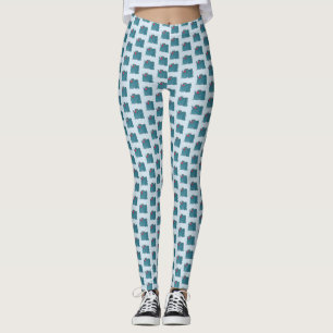 JMCDesign blaue Rhino-Leggings Leggings