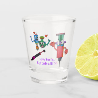 JMCdesign COVID "shot" Glas Liebe Hurts