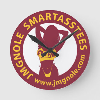 JMGNole SmartassTees Runde Wanduhr