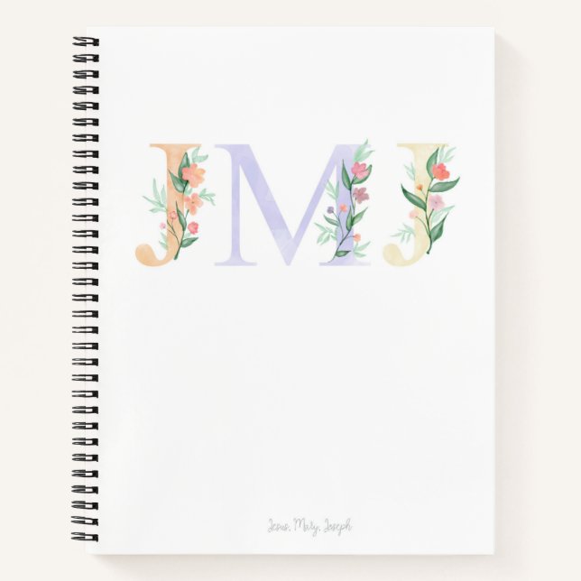 JMJ Spiral Notebook Notizbuch (Vorderseite)