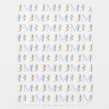 JMJ Tiled Catholic Baby Blanket