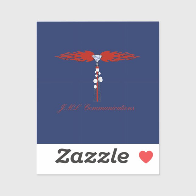 JML Communications; Logo Aufkleber (Blatt)