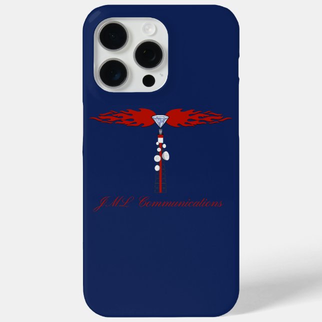 JML Communications Tower Logo Case-Mate iPhone Hülle (Rückseite)