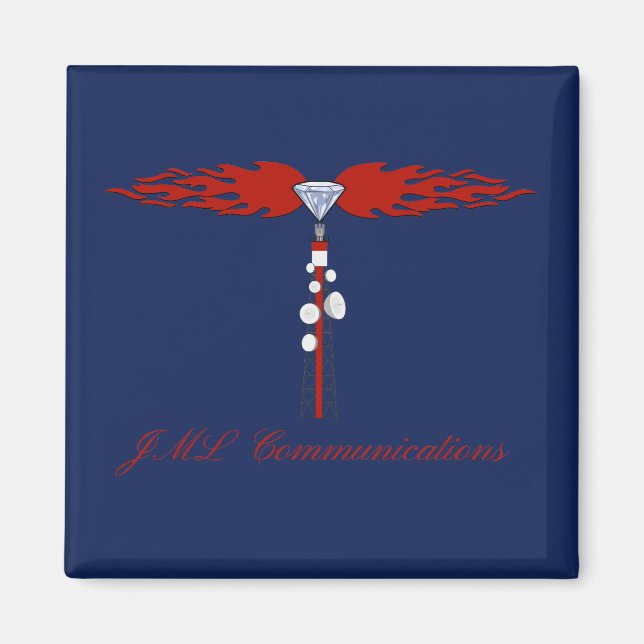 JML Communications Tower-Logo Magnet (Vorne)