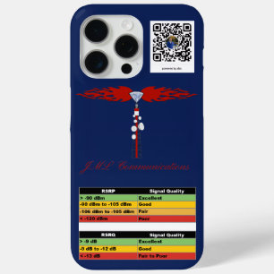 JML Communications Tower Logo & RSRP Signalstärke Case-Mate iPhone Hülle