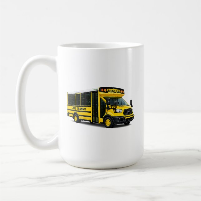 JML Communications Tower Logo & Transit Kaffeetasse (Links)