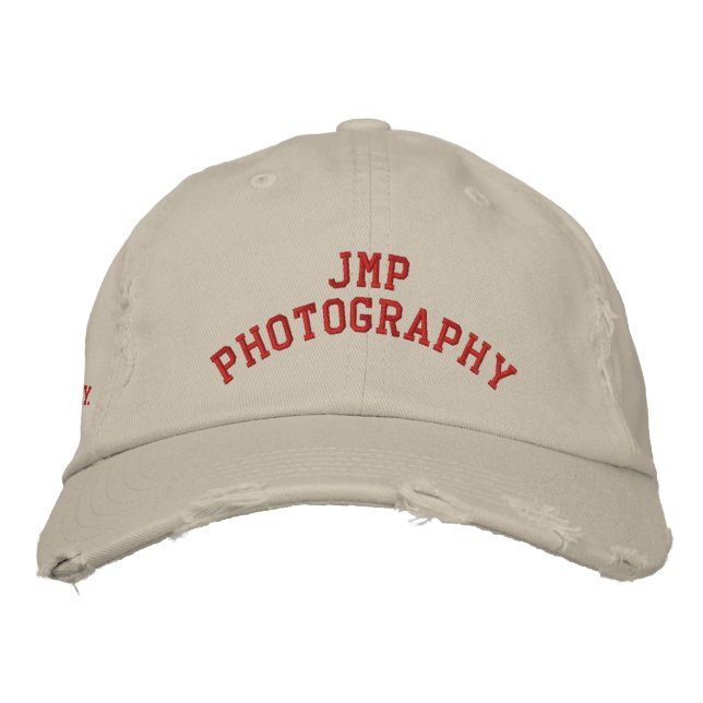 JMP Fotografie gestört Twill Cap Bestickte Kappe (Vorderseite)