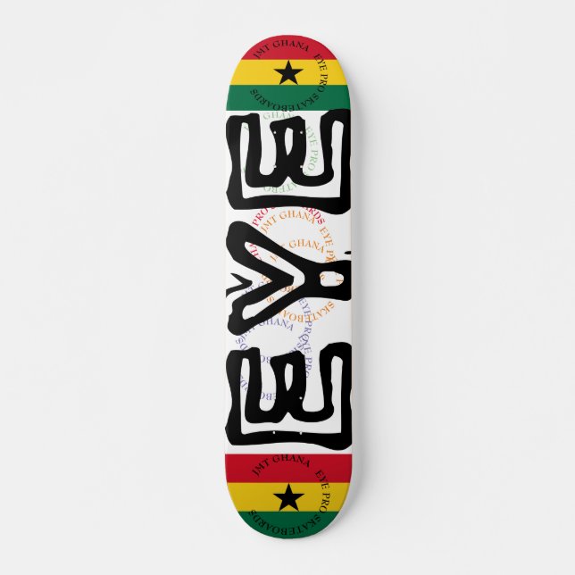 JMT GHANA EYE 7 3/4" Skateboard Deck (Vorne)