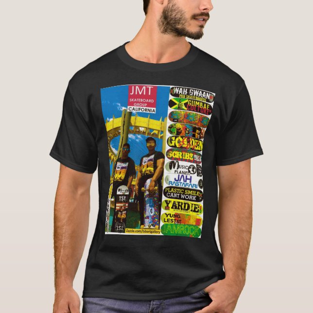 JMT GLOBAL Basic Dunkles T-Shirt (Vorderseite)