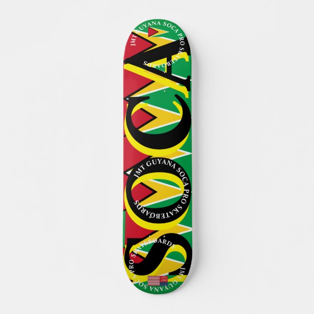 JMT GUYANA SOCA 7 3/4" Skateboard Deck (Vorne)