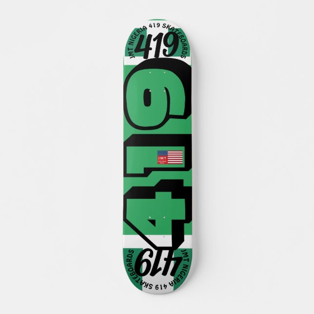 JMT NIGERIA 419 7 3/4" Skateboard Deck (Vorne)